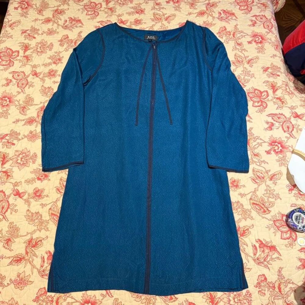 Designer A.P.C. Luxury Blue Dress Top!